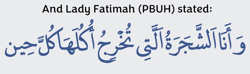 Arabic text quoted in the booklet