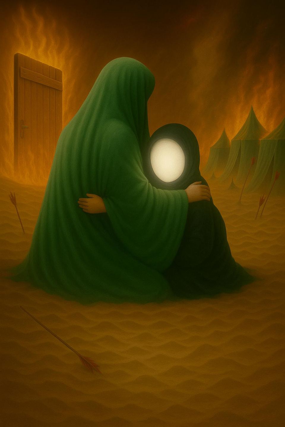 Shared Traits of Hazrat Ali Akbar and Lady Ruqayyah (PBUT) — illustration