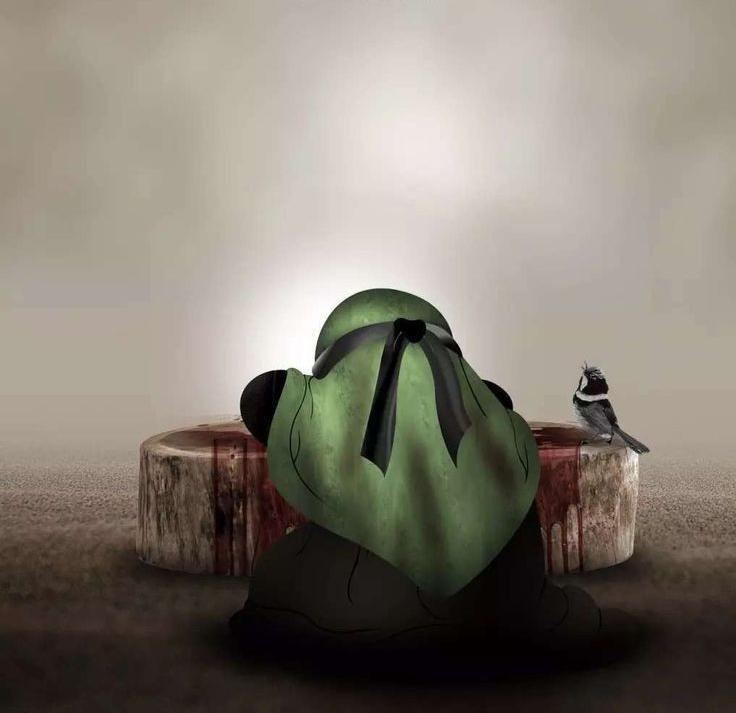 The Final Lament of Reyḥānat al-Ḥusayn, Ruqayyah al-Murtaqa (PBUH) — illustration