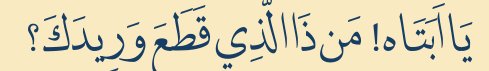 Arabic text quoted in the booklet