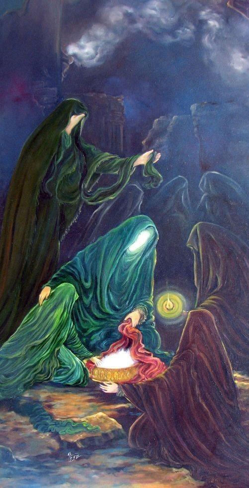 The Final Lament of Reyḥānat al-Ḥusayn, Ruqayyah al-Murtaqa (PBUH) — illustration