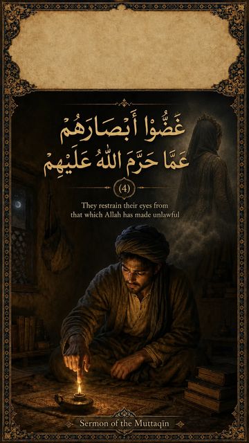Sermon of Muttaqin, Part 4 — They restrain their eye from which Allah has made unlawful