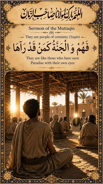Sermon of Muttaqin, Part 9 — They are people of certainty